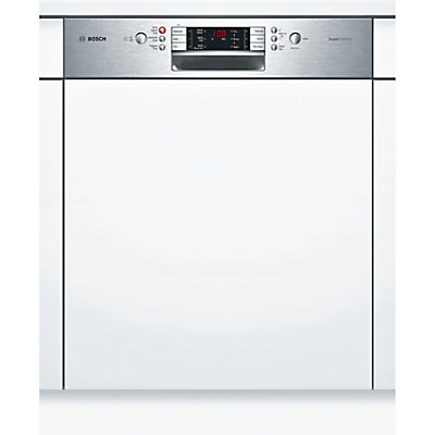 Bosch SMI65P15GB Integrated Dishwasher, Brushed Steel
